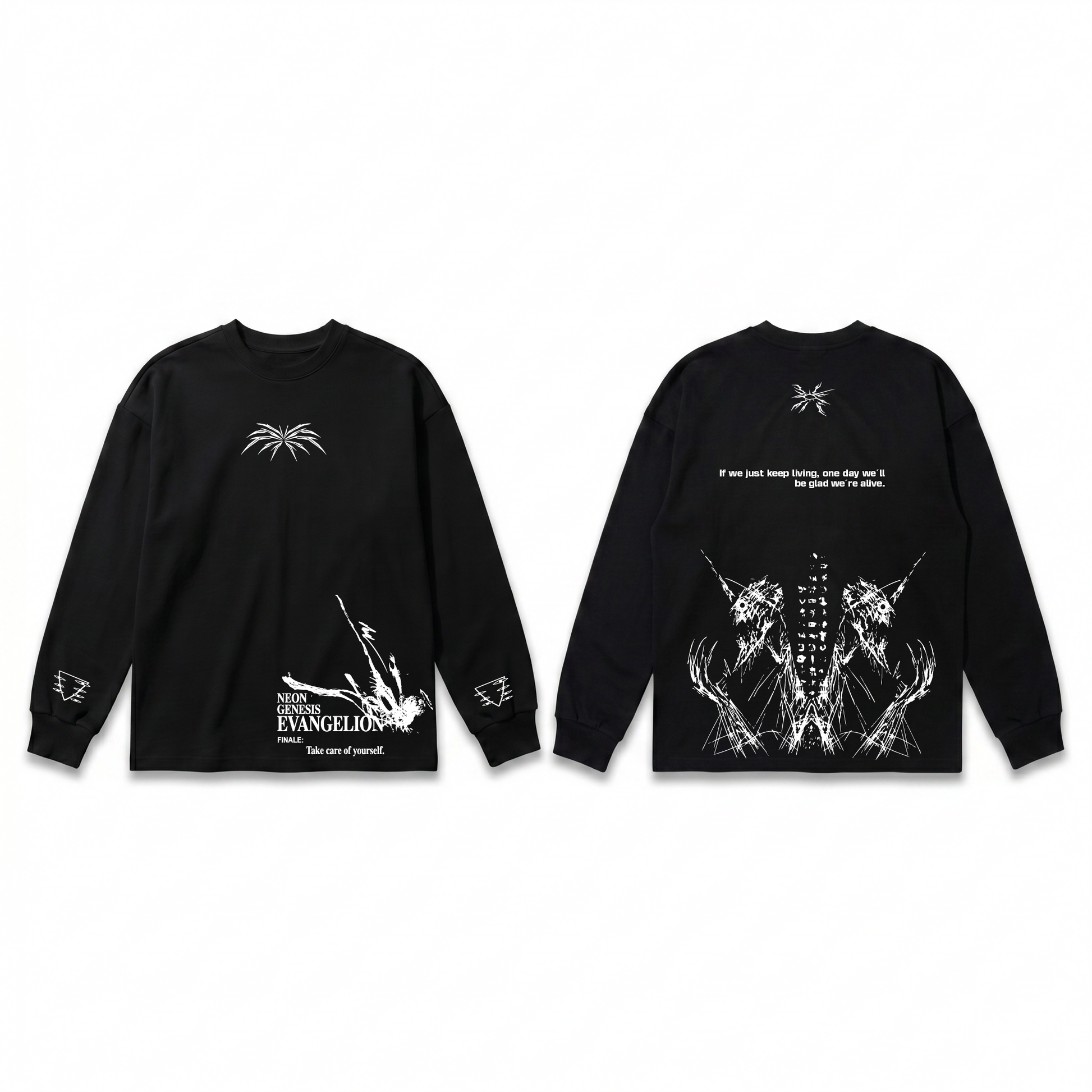 MOBWAIFU/EVANGELION SLEEVE T-SHIRT