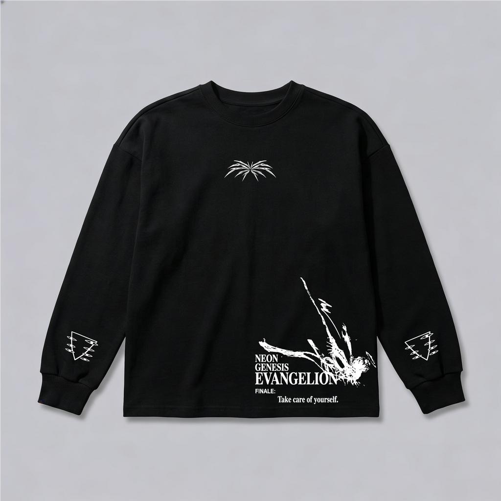 MOBWAIFU/EVANGELION SLEEVE T-SHIRT