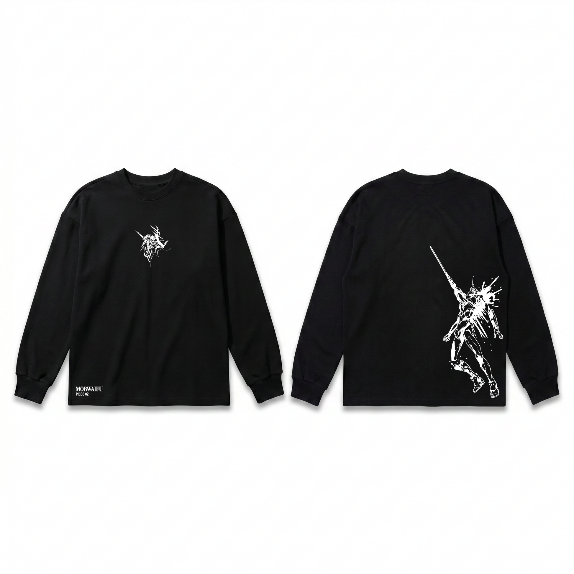MOBWAIFU/EVANGELION SLEEVE T-SHIRT