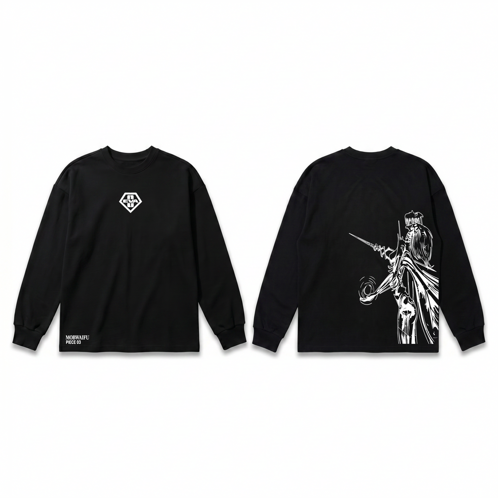 MOBWAIFU/EVANGELION SLEEVE T-SHIRT