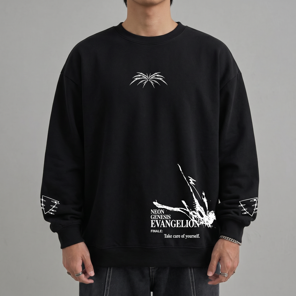 MOBWAIFU/EVANGELION SLEEVE T-SHIRT